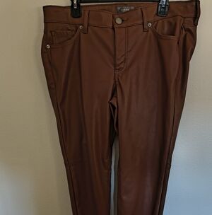Torrid Brown Faux Leather Pants